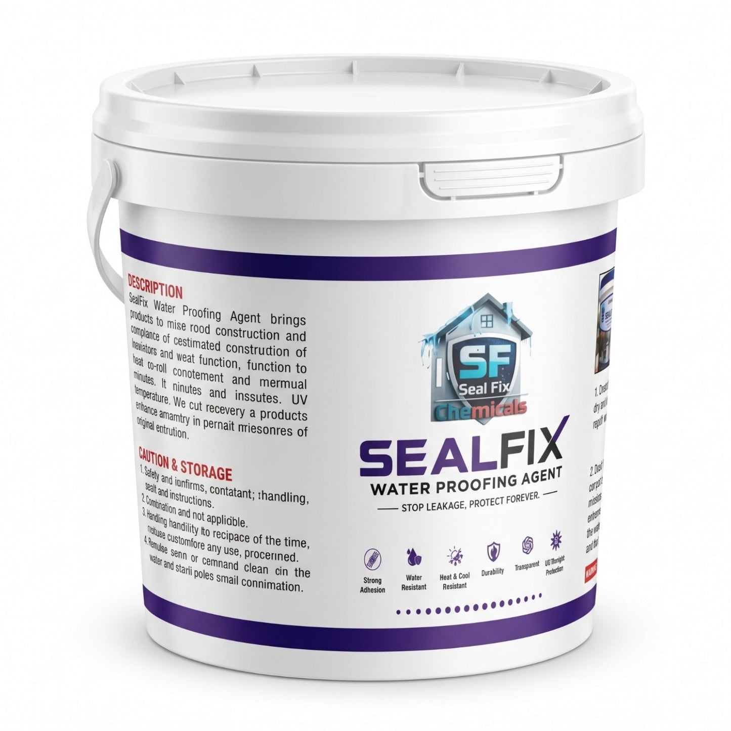 SealFix Waterproofing Agent – Transparent Anti-Leakage Waterproof Coating for Roof, Wall Seepage, Cracks, Marble & Concrete | Free Brush Included