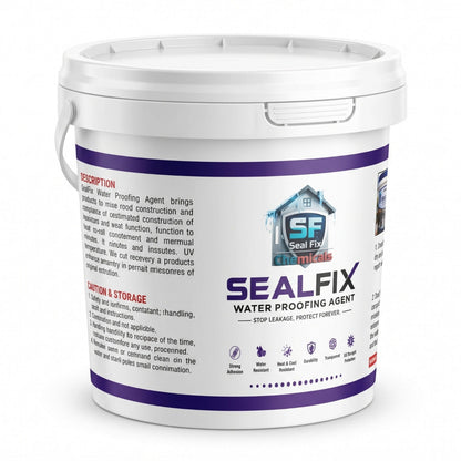 SealFix Waterproofing Agent – Transparent Anti-Leakage Waterproof Coating for Roof, Wall Seepage, Cracks, Marble & Concrete | Free Brush Included