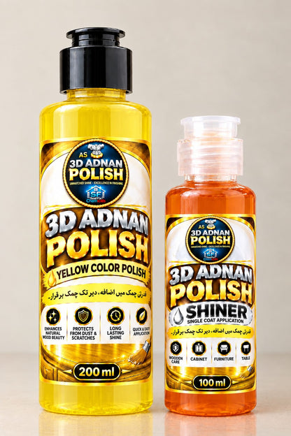 3D Adnan Furniture Polish & Shiner – 200ml + 100ml